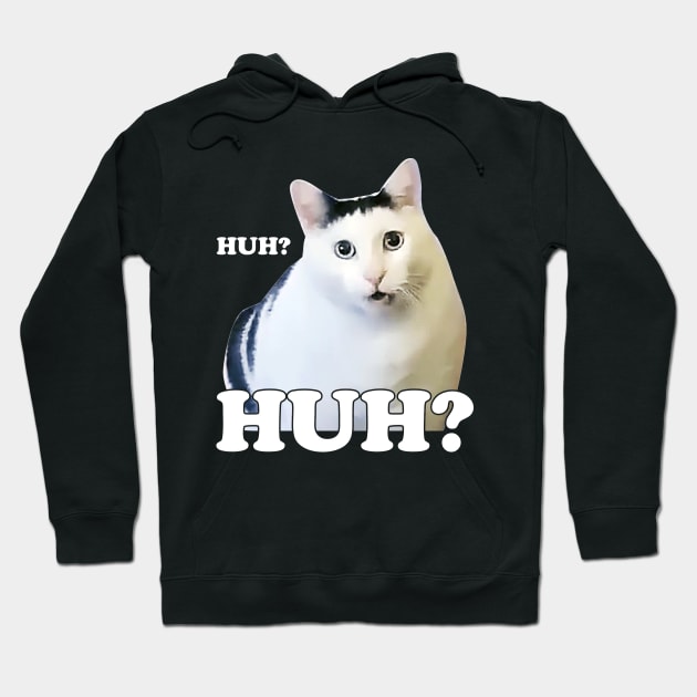 Huh Cat Meme Hoodie by GraciafyShine